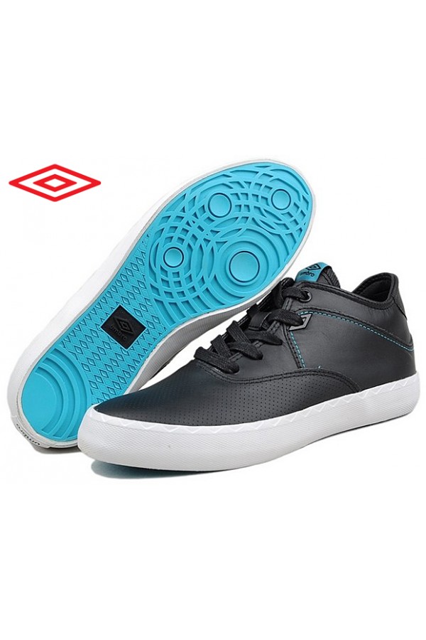 Umbro AF Milton -  Умбро мъжки кожени кецове в черно и синьо